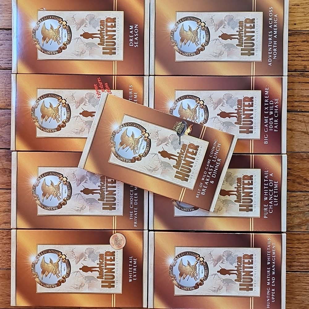 American Hunter VHS Video Collection, 9 Tapes